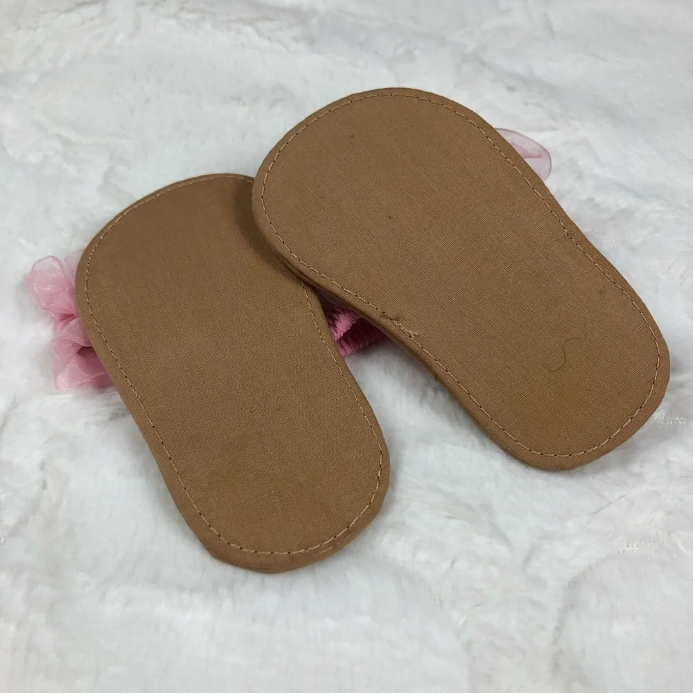 Gymboree Pink Tulle Flip Flops size 2 - Picture 9 of 11